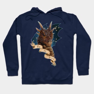 To the Stars Dragonheart Draco Portrait Fan Art Painting Hoodie